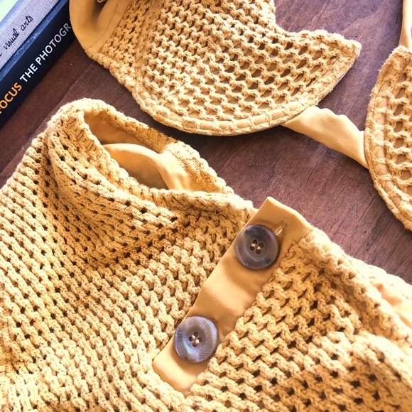 Tacoola yellow knit bikini hi-waisted - Picture 3 of 4